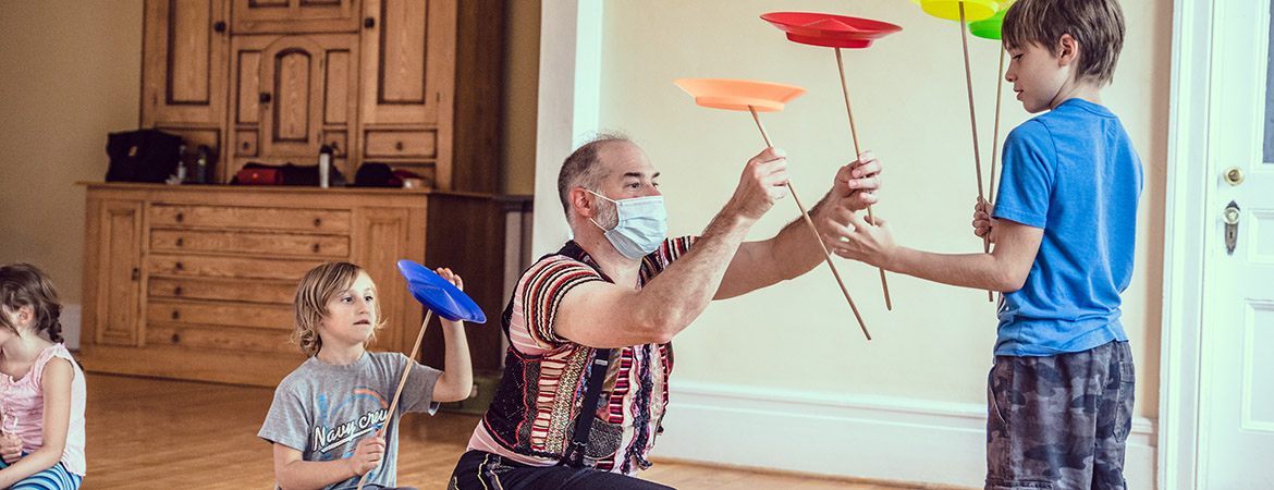 Atelier de cirque - En-tête