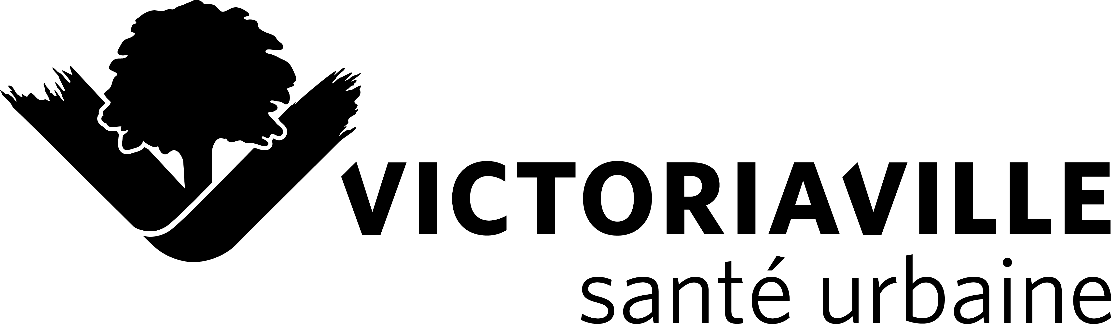Logo Ville de Victoriaville 2015 horizontal, mono noir.png